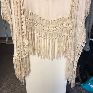 Sweaters - Cream Boho Cardigan Sweaters - Cream Boho Cardigan